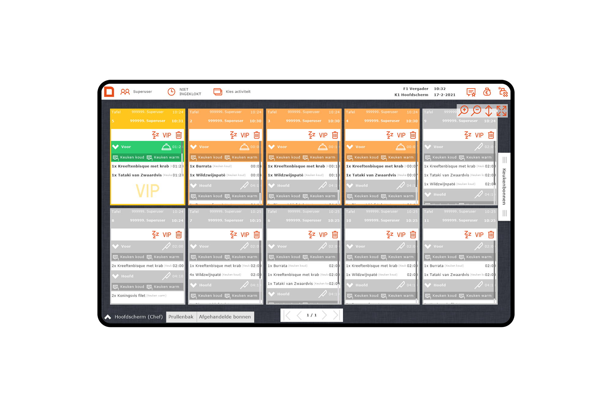 mpluskassa, keukenmanagement